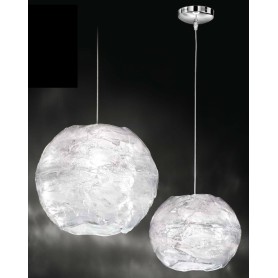 Lampadario coordinato 2 lampade a sospensione acrilico trasparente art.631008T Illuminazione moderna ideale per salone e cucina