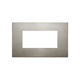 Placca Classic 4M acciaio spazzolato Vimar Arkè 19654.08