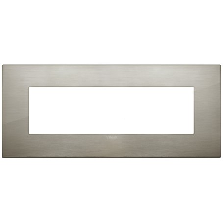 Placca Classic 7M acciaio spazzolato Vimar Arkè 19657.08