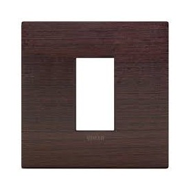 Placca Classic 1M wengè scatola rotonda Vimar Arkè 19641.41
