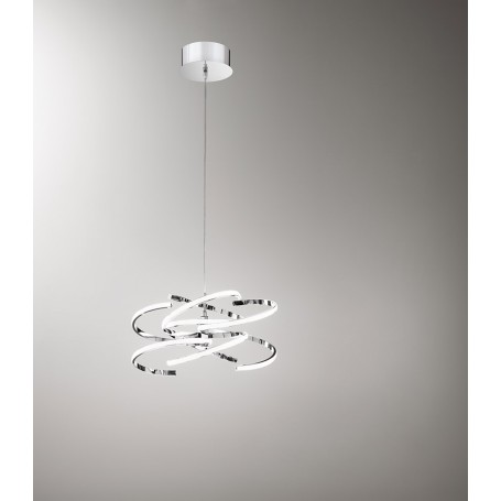Lampadario lampada a sospensione in metallo cromo lucido D.47cm art.6396cl lc Illuminazione moderna per salone cucina Lampadario lampada a sospensione in metallo cromo lucido D.47cm art.6396cl lc Illuminazione moderna per salone cucina