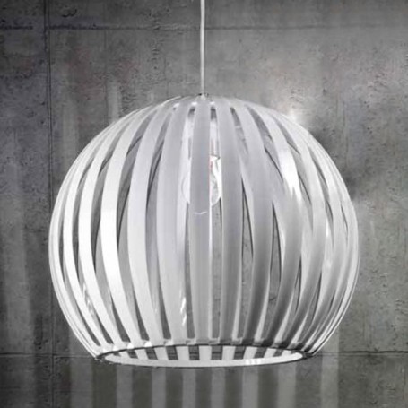 Lampadario con lampada a sospensione in acrilico bianco D.40cm art.5858B Illuminazione moderna ideale per salone e cucina Lampadario con lampada a sospensione in acrilico bianco D.40cm art.5858B Illuminazione moderna ideale per salone e cucina
