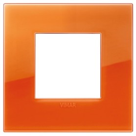 Placca Classic 2M Reflex orange scatola rotonda Vimar Arkè 19642.63