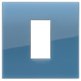 Placca Classic 1M Reflex oltremare scatola rotonda Vimar Arkè 19641.64