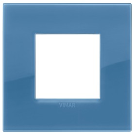 Placca Classic 2M Reflex oltremare scatola rotonda Vimar Arkè 19642.64