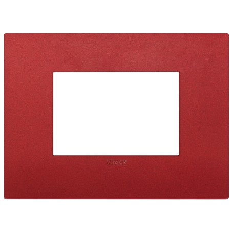 Placca Classic 3M rosso matt Vimar Arkè 19653.75 Placca Classic 3M rosso matt Vimar Arkè 19653.75