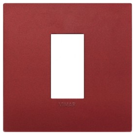Placca Classic 1M rosso matt scatola rotonda Vimar Arkè 19641.75