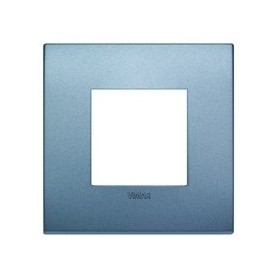 Placca Classic 2M blu matt scatola rotonda Vimar Arkè 19642.76