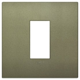 Placca Classic 1M verde matt scatola rotonda Vimar Arkè 19641.77