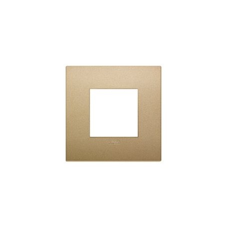 Placca Classic 2M oro matt scatola rotonda Vimar Arkè 19642.78 Placca Classic 2M oro matt scatola rotonda Vimar Arkè 19642.78