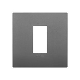 Placca Classic 1M grigio scatola rotonda Vimar Arkè 19641.72