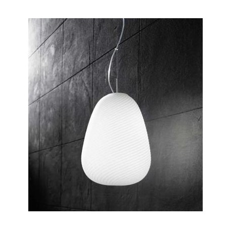 Lampadario con lampada a sospensione vetro bianco D.30cm art.6462 Illuminazione moderna ideale per salone e cucina Lampadario con lampada a sospensione vetro bianco D.30cm art.6462 Illuminazione moderna ideale per salone e cucina