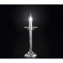 Lumetto abat-jour candela vetro trasparente D12cm 6495TR illuminazione moderna contemporanea ideale per salone camera da letto