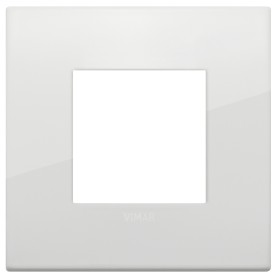 Placca Classic 2M polar total look scatola rotonda Vimar Arkè 19642.B06