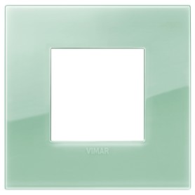 Placca Classic 2M Reflex salvia scatola rotonda Vimar Arkè 19642.65