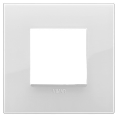 Placca Classic 2M Reflex ghiaccio scatola rotonda Vimar Arkè 19642.66 Placca Classic 2M Reflex ghiaccio scatola rotonda Vimar Arkè 19642.66