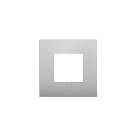 Placca Classic 2M silver matt scatola rotonda Vimar Arkè 19642.79 Placca Classic 2M silver matt scatola rotonda Vimar Arkè 19642.79