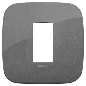 Placca Round 1M ardesia scatola rotonda Vimar Arkè 19671.22