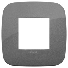 Placca Round 2M ardesia scatola rotonda Vimar Arkè 19672.22