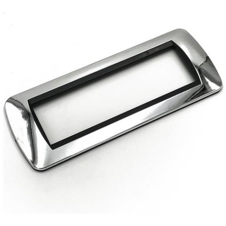 Placca 7 posti Cromo Lucido Compatibile con Bticino Living Placca 7 posti Cromo Lucido Compatibile con Bticino Living