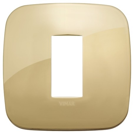 Placca Round 1M oro scatola rotonda Vimar Arkè 19671.27 Placca Round 1M oro scatola rotonda Vimar Arkè 19671.27