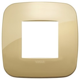 Placca Round 2M oro scatola rotonda Vimar Arkè 19672.27