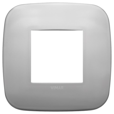 Placca Round 2M nichel matt scatola rotonda Vimar Arkè 19672.30 Placca Round 2M nichel matt scatola rotonda Vimar Arkè 19672.30
