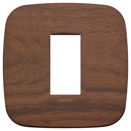 Placca Round 1M noce scatola rotonda Vimar Arkè 19671.51 Placca Round 1M noce scatola rotonda Vimar Arkè 19671.51