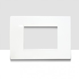 Placca 3 posti Bianco COMPATIBILE Living Tipo LNA4803BI