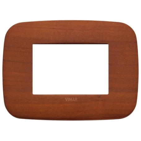 Placca Round 3M ciliegio Vimar Arkè 19683.52 Placca Round 3M ciliegio Vimar Arkè 19683.52