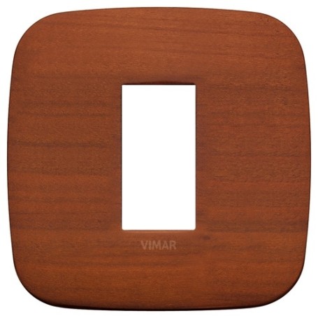 Placca Round 1M ciliegio scatola rotonda Vimar Arkè 19671.52 Placca Round 1M ciliegio scatola rotonda Vimar Arkè 19671.52