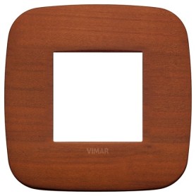 Placca Round 2M ciliegio scatola rotonda Vimar Arkè 19672.52