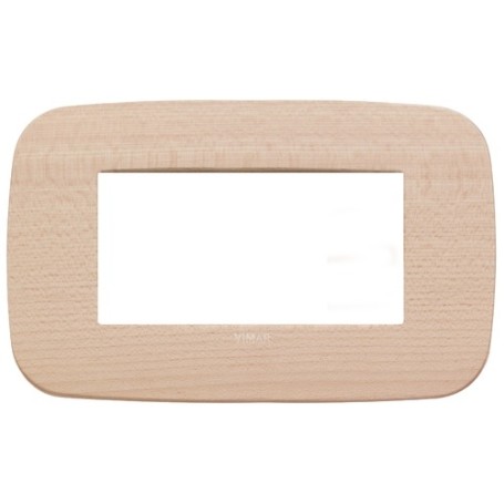 Placca Round 4M acero Vimar Arkè 19684.53 Placca Round 4M acero Vimar Arkè 19684.53