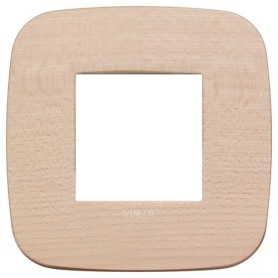 Placca Round 2M acero scatola rotonda Vimar Arkè 19672.53
