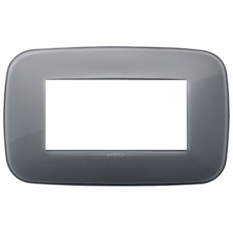 Placca Round 4M Reflex grigio fumè Vimar Arkè 19684.61 Placca Round 4M Reflex grigio fumè Vimar Arkè 19684.61