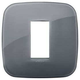 Placca Round 1M Reflex grigio fumè scatola rotonda Vimar Arkè 19671.61