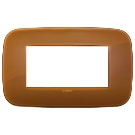 Placca Round 4M Reflex caramel Vimar Arkè 19684.62 Placca Round 4M Reflex caramel Vimar Arkè 19684.62