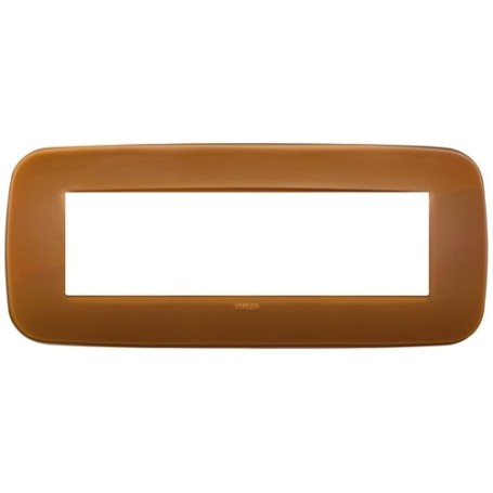 Placca Round 7M Reflex caramel Vimar Arkè 19687.62 Placca Round 7M Reflex caramel Vimar Arkè 19687.62