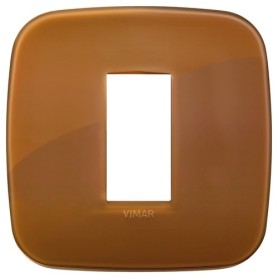 Placca Round 1M Reflex caramel scatola rotonda Vimar Arkè 19671.62