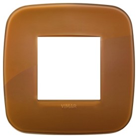 Placca Round 2M Reflex caramel scatola rotonda Vimar Arkè 19672.62