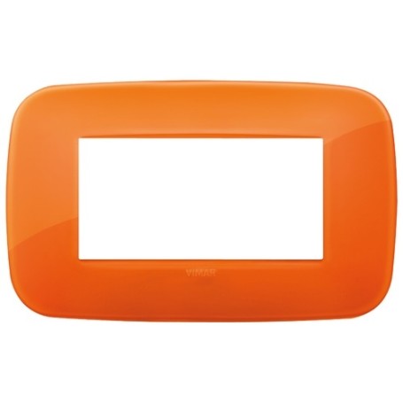 Placca Round 4M Reflex orange Vimar Arkè 19684.63 Placca Round 4M Reflex orange Vimar Arkè 19684.63