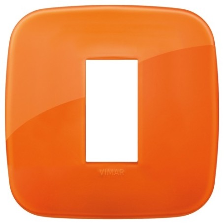 Placca Round 1M Reflex orange scatola rotonda Vimar Arkè 19671.63 Placca Round 1M Reflex orange scatola rotonda Vimar Arkè 19671.63