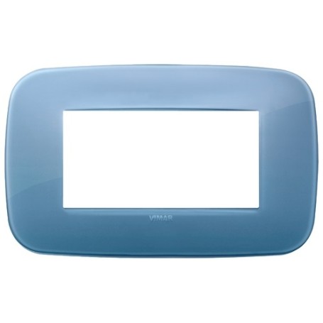Placca Round 4M Reflex oltremare Vimar Arkè 19684.64 Placca Round 4M Reflex oltremare Vimar Arkè 19684.64