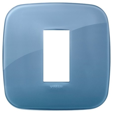 Placca Round 1M Reflex oltremare scatola rotonda Vimar Arkè 19671.64 Placca Round 1M Reflex oltremare scatola rotonda Vimar Arkè 19671.64