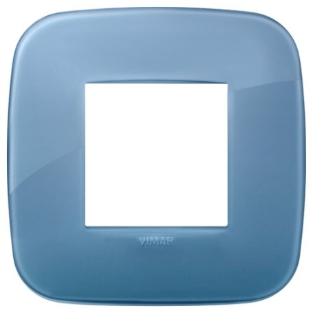 Placca Round 2M Reflex oltremare scatola rotonda Vimar Arkè 19672.64 Placca Round 2M Reflex oltremare scatola rotonda Vimar Arkè 19672.64