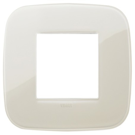 Placca Round 2M Reflex avorio scatola rotonda Vimar Arkè 19672.67