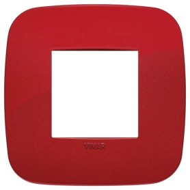 Placca Round 2M rosso scatola rotonda Vimar Arkè 19672.85