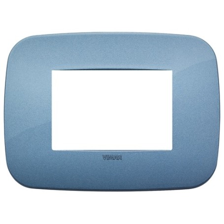 Placca Round 3M blu Vimar Arkè 19683.86 Placca Round 3M blu Vimar Arkè 19683.86