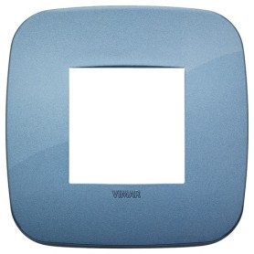 Placca Round 2M blu scatola rotonda Vimar Arkè 19672.86