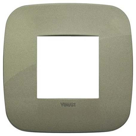 Placca Round 2M verde scatola rotonda Vimar Arkè 19672.87 Placca Round 2M verde scatola rotonda Vimar Arkè 19672.87